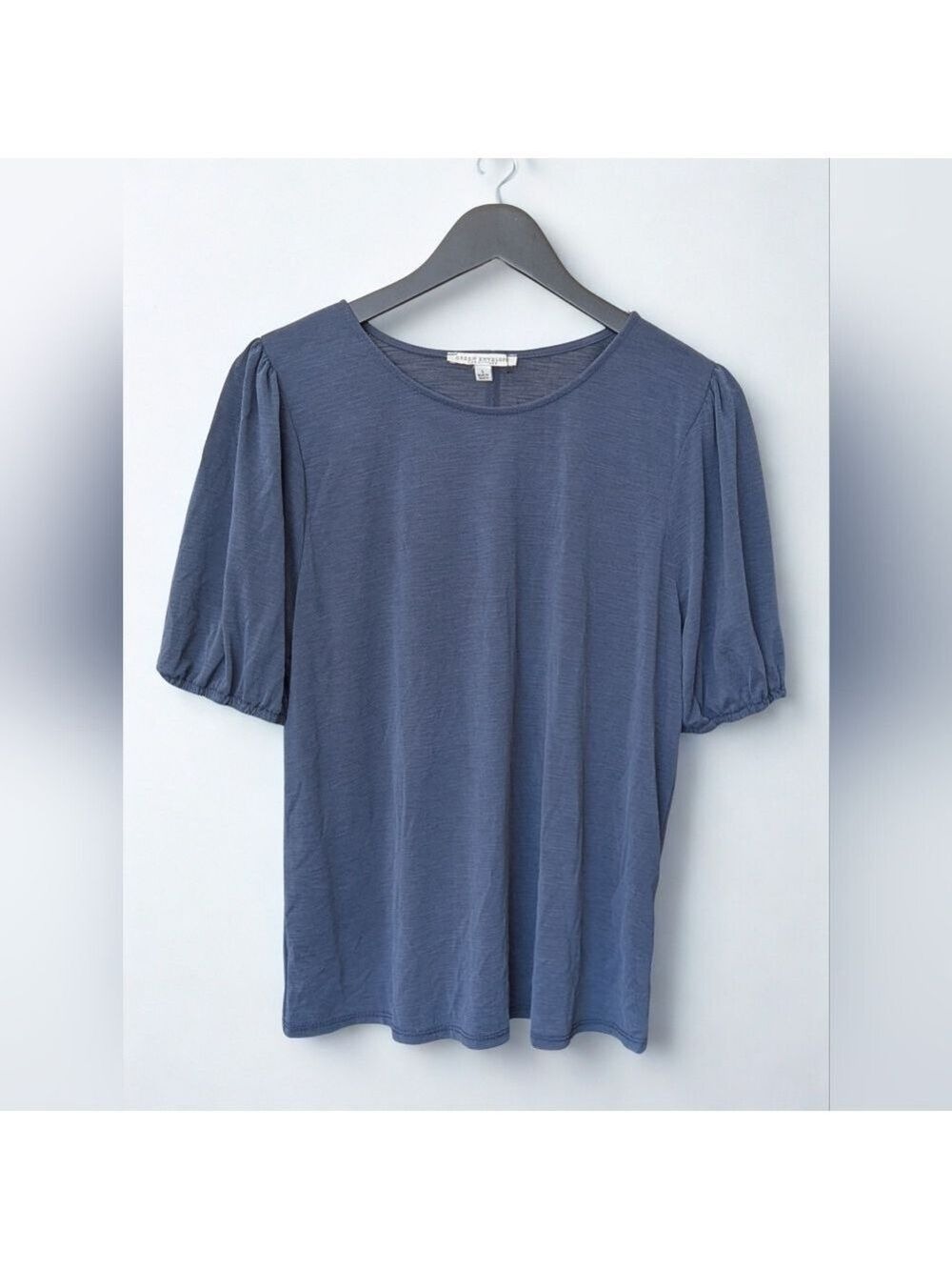 Green Envelope Los Angeles Blue Short Sleeve Top